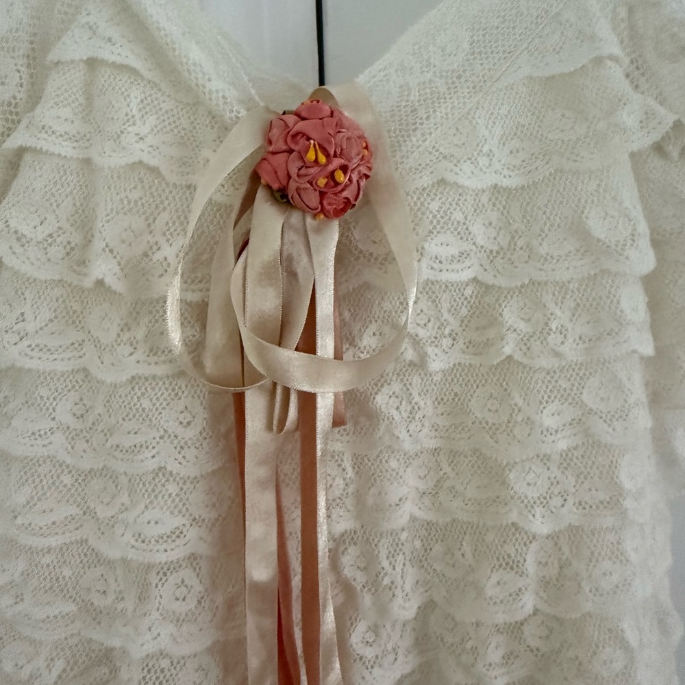 Worn Once Love Shack Fancy Lace Mini Dress Sz 0 - Picture 3 of 5